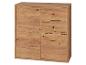 Commode en bois avec deux portes et trois tiroirs