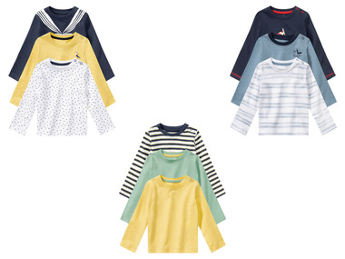 Set de 3 T-shirts en pur coton bio à manches longues lupilu®