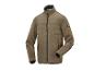 Veste polaire Parkside marron avec fermeture éclair et détails matelassés.