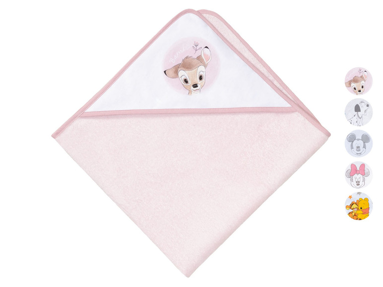 Ga naar volledige schermweergave: Handdoek met capuchon voor baby's, 75 x 75 cm - afbeelding 1
