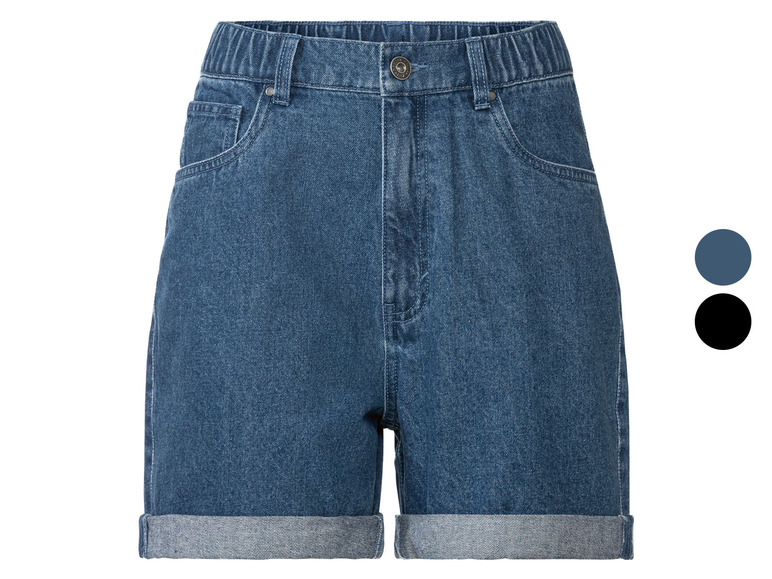 Aller en mode plein écran esmara® Short en jean en pur coton avec taille élastique - Photo 1