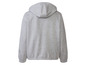 Een grijze hoodie met capuchon.