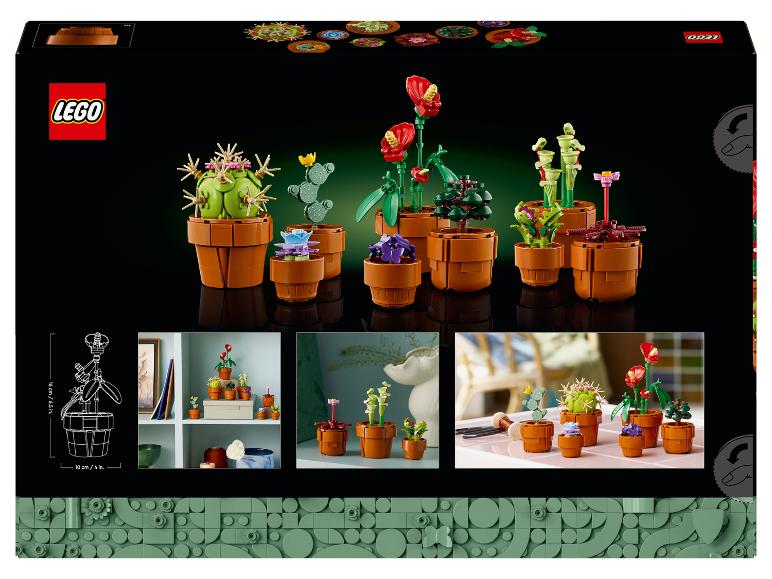 LEGO Botanical Collection : ensemble de plantes en pot, y compris des cactus et des fleurs.