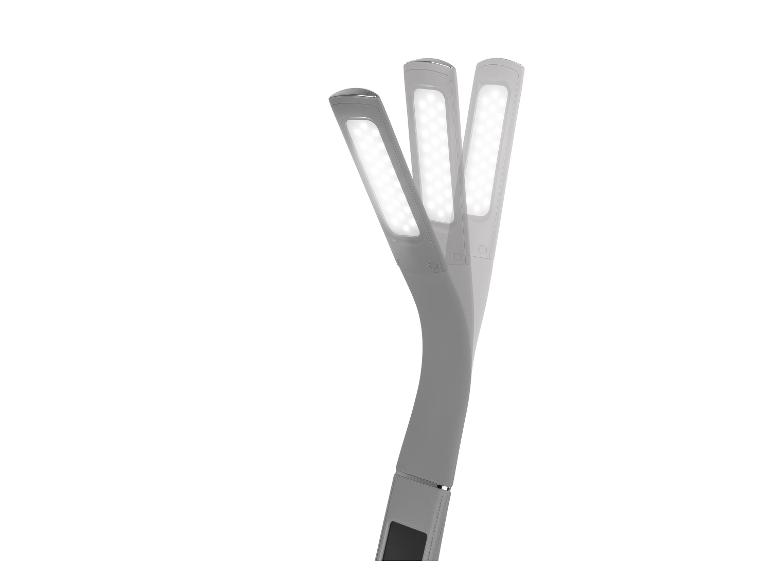 Lampe de bureau LED réglable avec trois panneaux lumineux