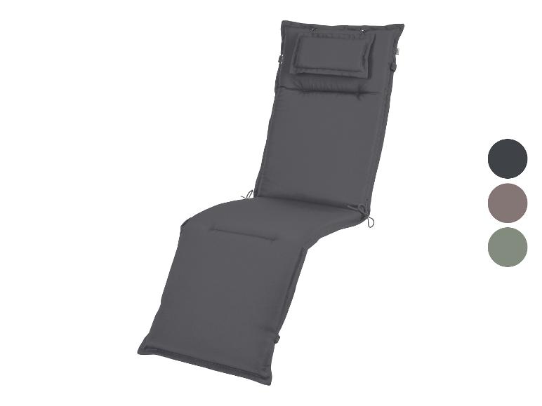 Grijs ligbedkussen met kussen en strikken, met kleurstalen.