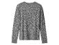 Grijs shirt met lange mouwen en luipaardprint