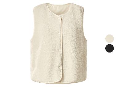 ESMARA® Gilet en fausse fourrure de mouton pour femmes