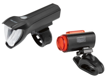 FISCHER Éclairage à LED pour vélo, feu avant et arrière