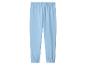 Pantalon de jogging bleu ciel avec taille et chevilles élastiques.