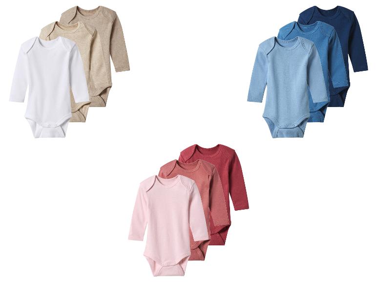 Sets babyrompertjes in neutrale, blauwe en roze kleuren
