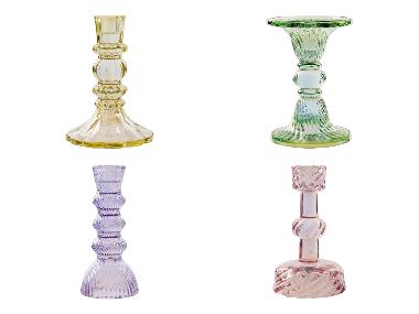 Bougeoir en verre LIVARNO home