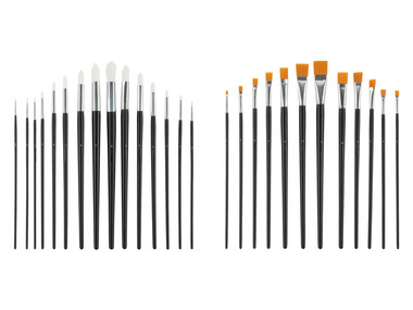 crelando® Set van ronde of platte penselen