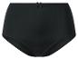 Zwarte dames slip met hoge taille.