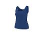 Donkerblauw dames tanktop op een witte achtergrond.