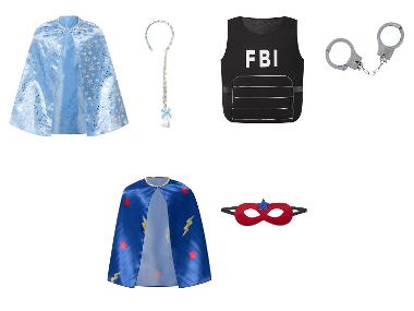 Costume de princesse / de super-héros / du FBI pour enfants, 2 pièces