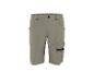 Shorts cargo beiges avec poches latérales et détails noirs