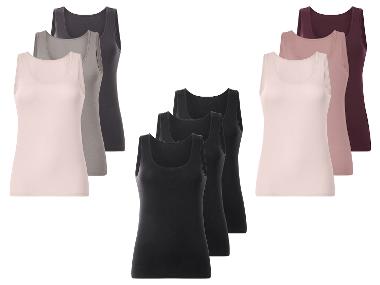 ESMARA® Tops pour femmes, 3 pièces