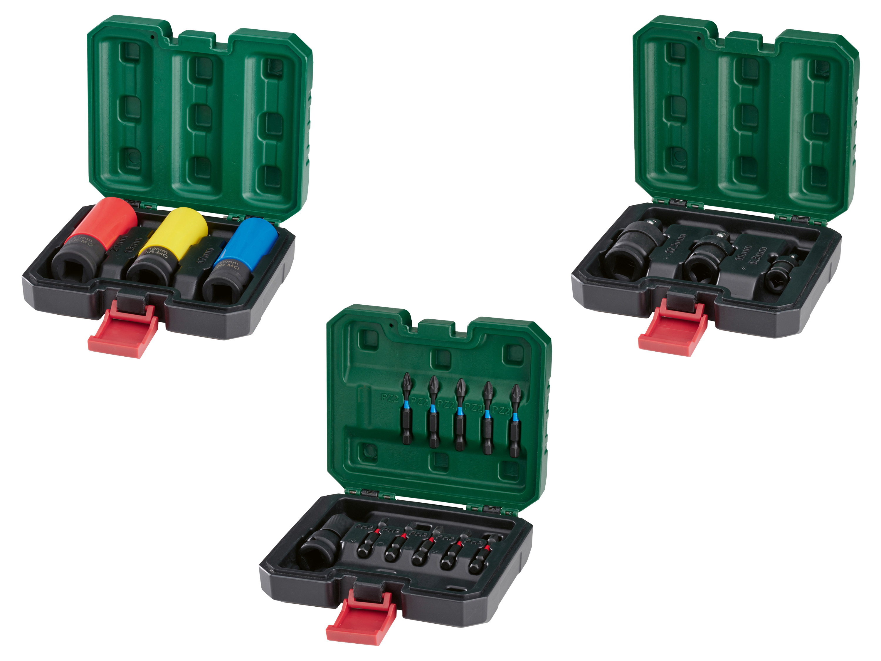 Slagmoersleutelset / -adapter met torsie bits / kogelgewrichtset PARKSIDE®
