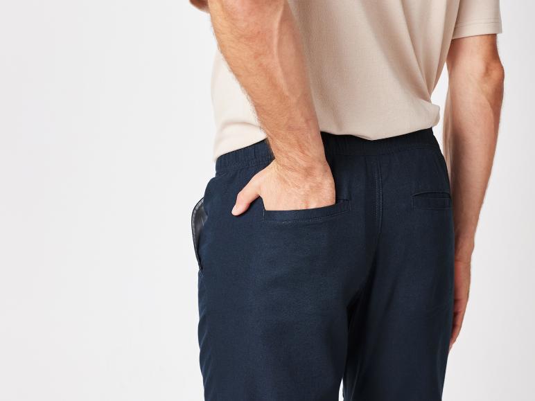 Linnen broek heren lange lichte zomerbroek losse fit