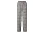 Pantalon à carreaux gris avec taille élastique