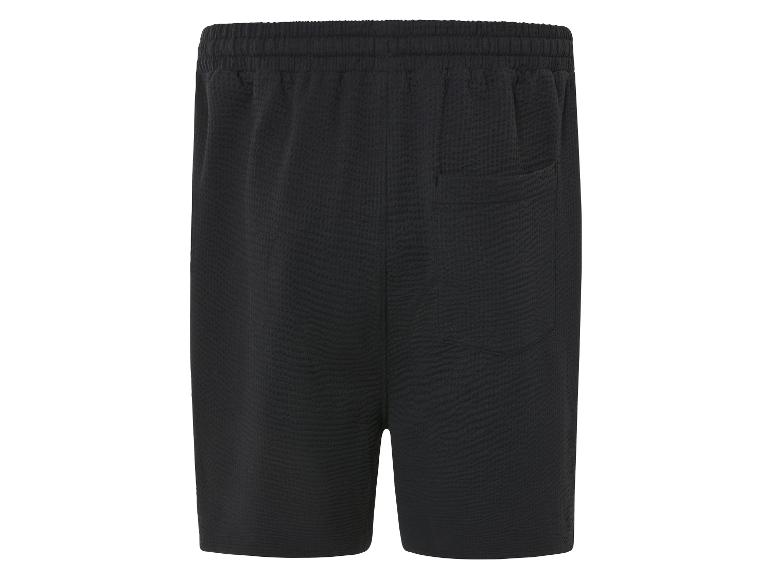 Zwarte shorts met trekkoord.