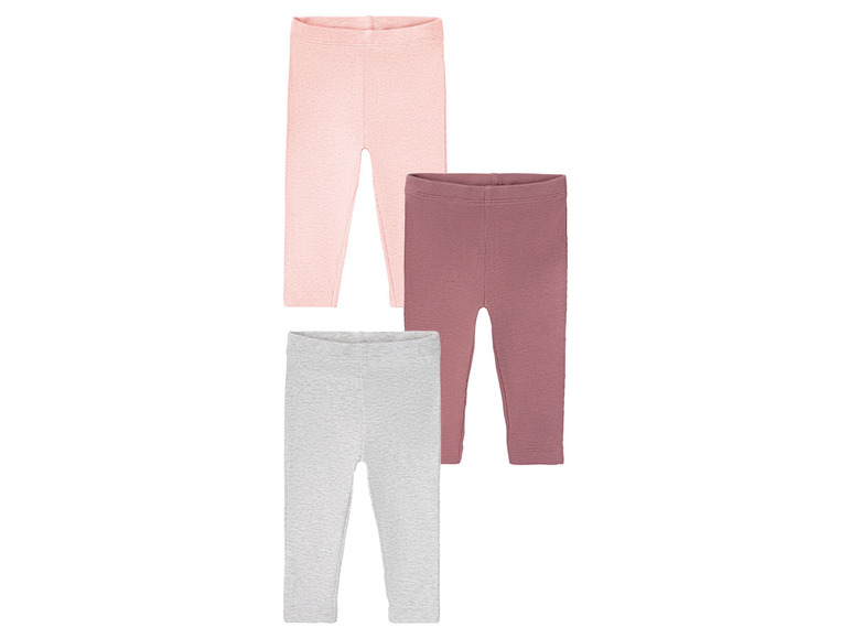 Ga naar volledige schermweergave: lupilu® Set van 3 geribbelde leggings - afbeelding 2