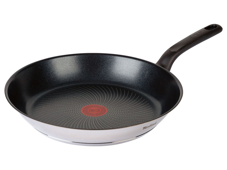 Tefal koekenpan met zwarte anti-aanbaklaag.