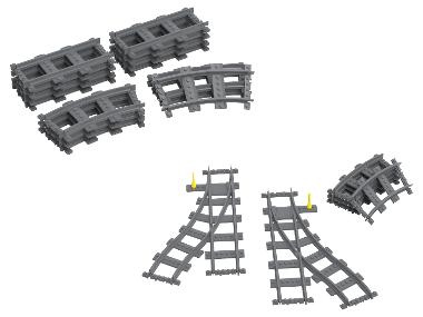 Jeu de rails/jeu d'interrupteurs