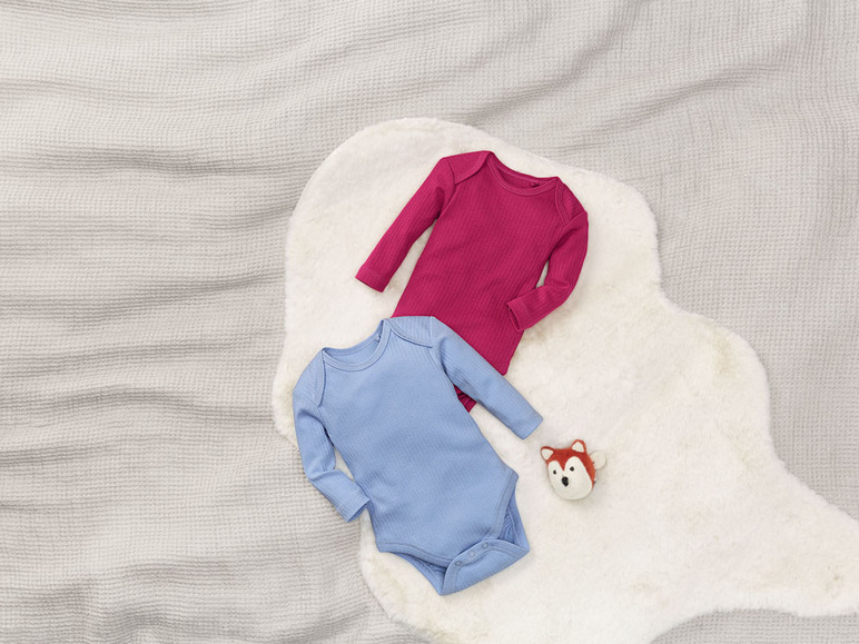 Aller en mode plein écran lupilu® Set de 2 bodies en coton bio pour bébés - Photo 4