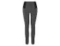 Leggings gris avec des détails noirs.