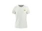 T-shirt blanc avec un imprimé de citrons sur la poitrine.
