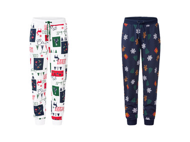 LIVERGY® Kerstjoggingbroek van een katoenmix