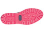 De zool van een roze schoen met het merk Esmara.