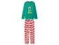 Pyjama de Noël à manches longues avec pantalon rayé