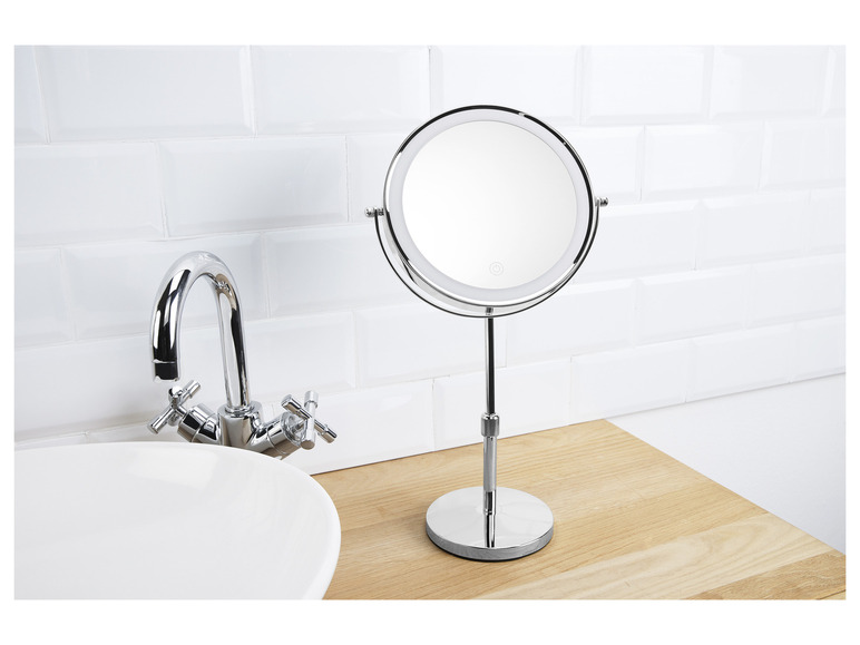 Ga naar volledige schermweergave: CIEN Make-upspiegel met ledverlichting, Ø 16,5 cm - afbeelding 15