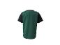 Groen en donkerblauw kinder T-shirt met korte mouwen, achterkant