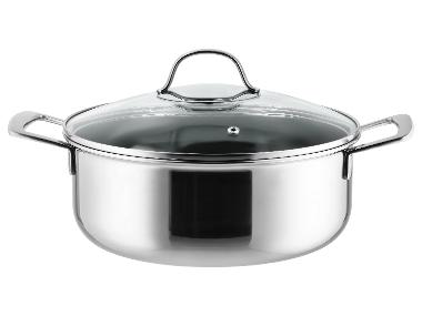 SILVERCREST® Casserole en acier inoxydable en nid d'abeille, Ø 24 cm