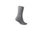 Chaussette grise sur fond blanc