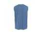 Blauw mouwloos T-shirt, achterkant