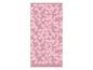 Serviette de plage rose s.Oliver avec motif géométrique.