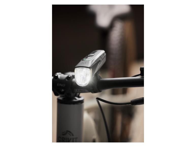 Phare Avant Sunlite Ion Noir – LED, Rechargeable USB, Vélo