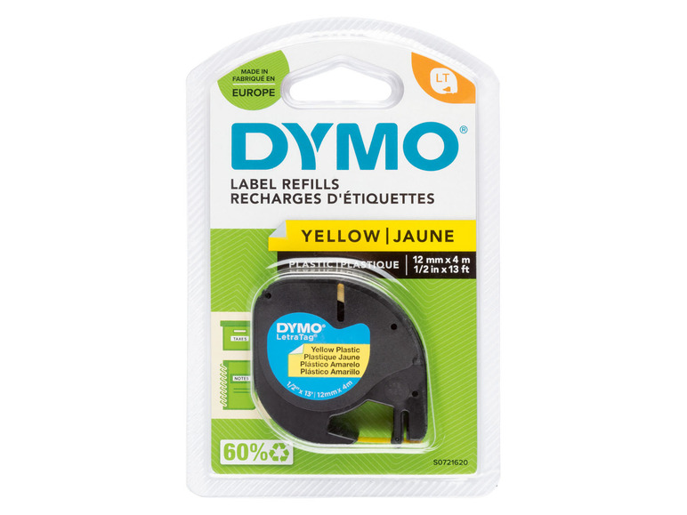 Ga naar volledige schermweergave: Dymo Etiketten voor labelprinter LetraTag LT-100H, 12 mm x 4 m - afbeelding 5