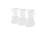 Drie witte waterfilters voor een waterkoker.