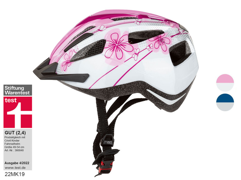Aller en mode plein écran CRIVIT Casque de vélo pour enfants, lampe arrière amovible - Photo 1