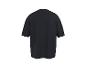 Vue de dos d'un t-shirt noir uni oversize.