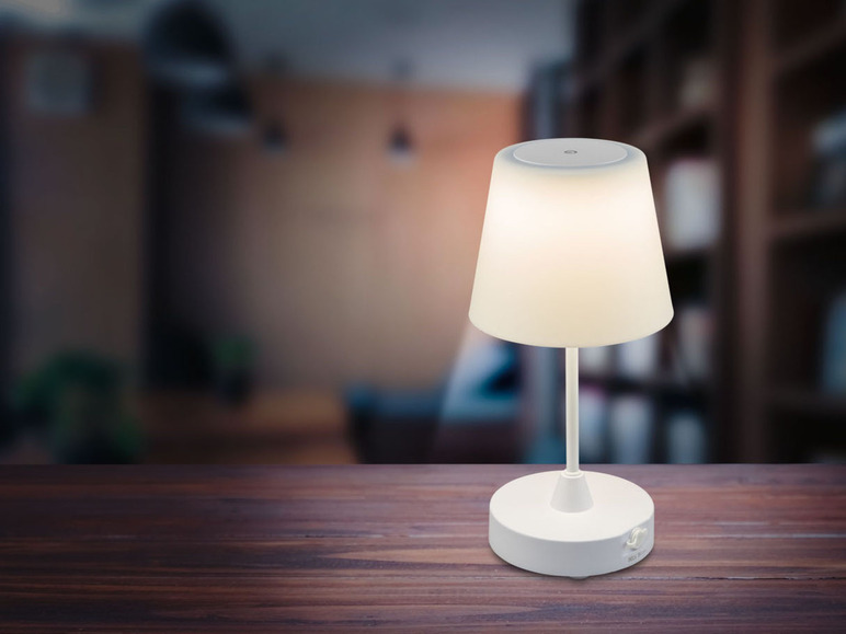 Aller en mode plein écran LIVARNO home Lampe de table sans fil avec abat-jour interchangeable - Photo 6