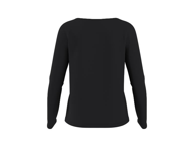 Zwart shirt met lange mouwen, achterkant