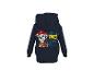 Donkerblauwe hoodie met een cartoonhondenprint en de tekst 'WE'VE GOT DINOS TO SAVE!'.