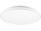 Witte, ronde LED-plafondlamp met een modern, minimalistisch design.