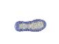 Semelle extérieure d'une chaussure de sport avec motif, violette et grise.